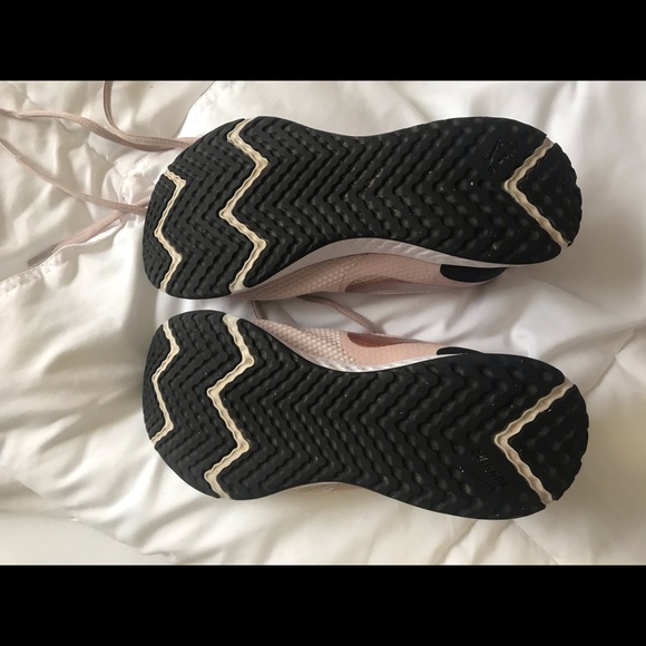 Nike Revolution // pink and gold tennis shoes - Picture 2 of 6